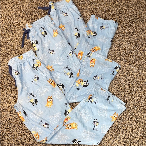Bluey Other - Bluey Graphic Lounge Pants “Best Dad” Graphic Bundle Size Small | NWT
